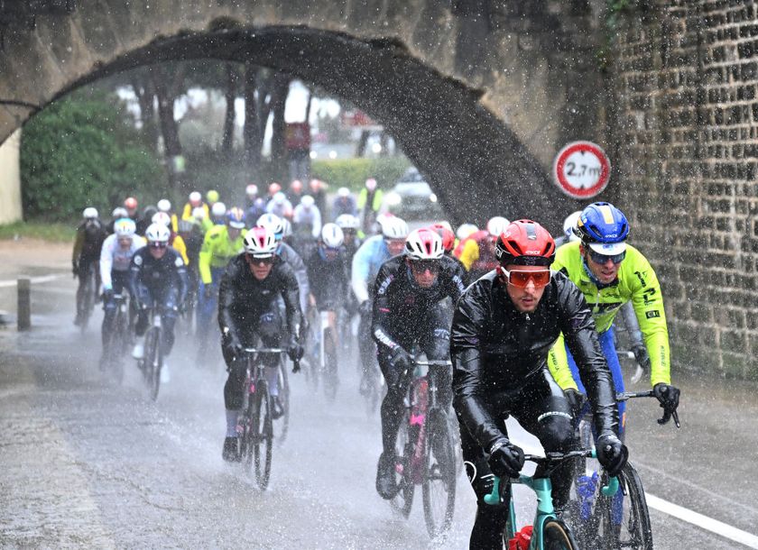 LE MONT BOUQUET FRANCE FEBRUARY 08 Kevin Vauquelin of France and Team Arkea BB Hotels competes during the 55th Etoile de Besseges Tour du Gard 2025 Stage 4 a 135km stage from Vauvert to Le Mont Bouquet 617m Race shortened due to adverse weather conditions on February 08 2025 in Le Mont Bouquet France Photo by Billy CeustersGetty Images