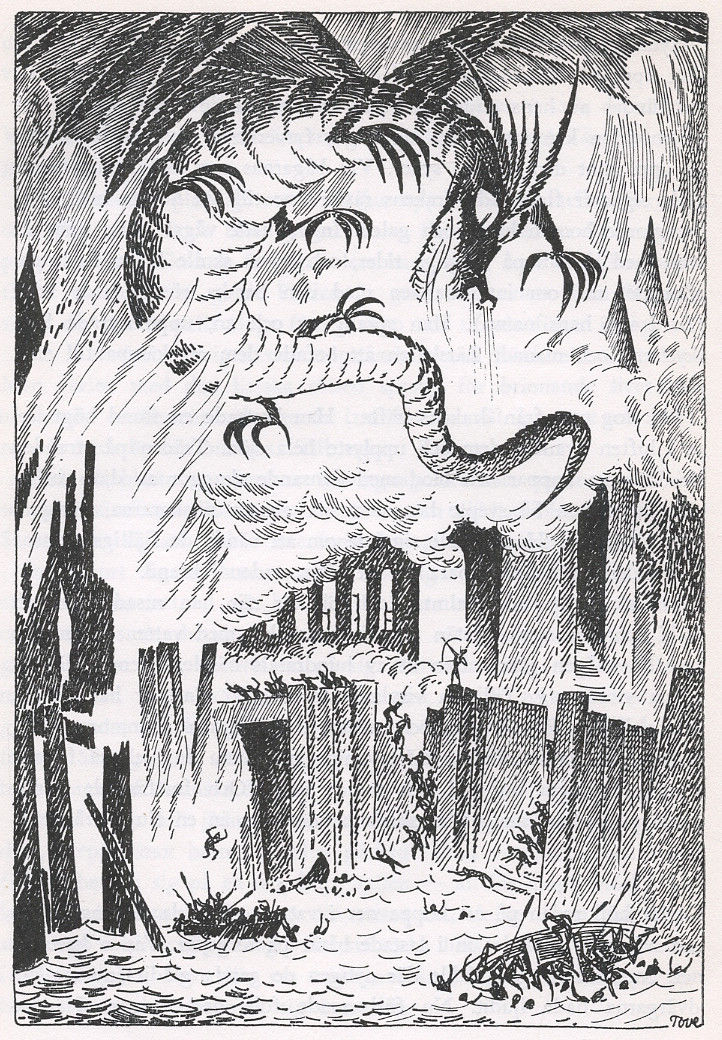 An illustration from The Hobbit.