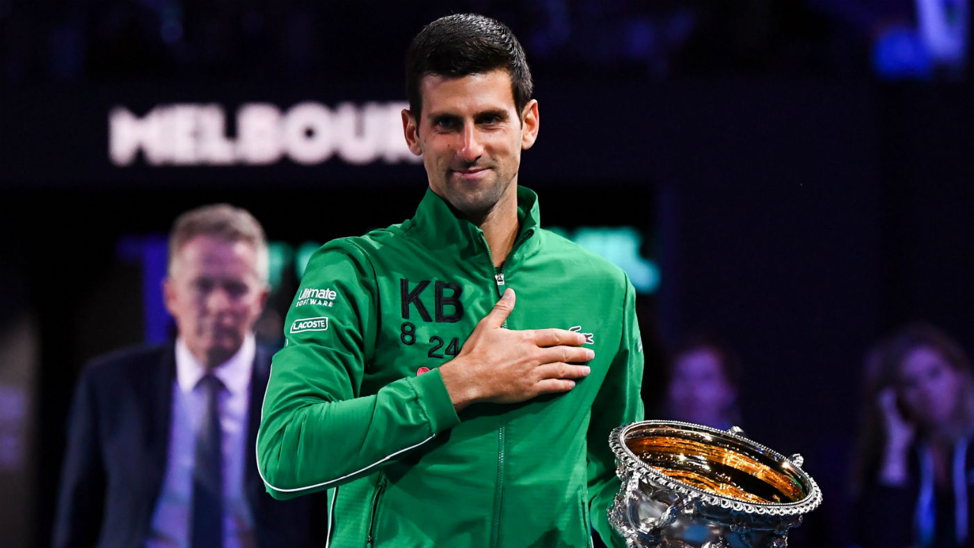 Novak Djokovic's EMOTIONAL tribute to Kobe Bryant after winning