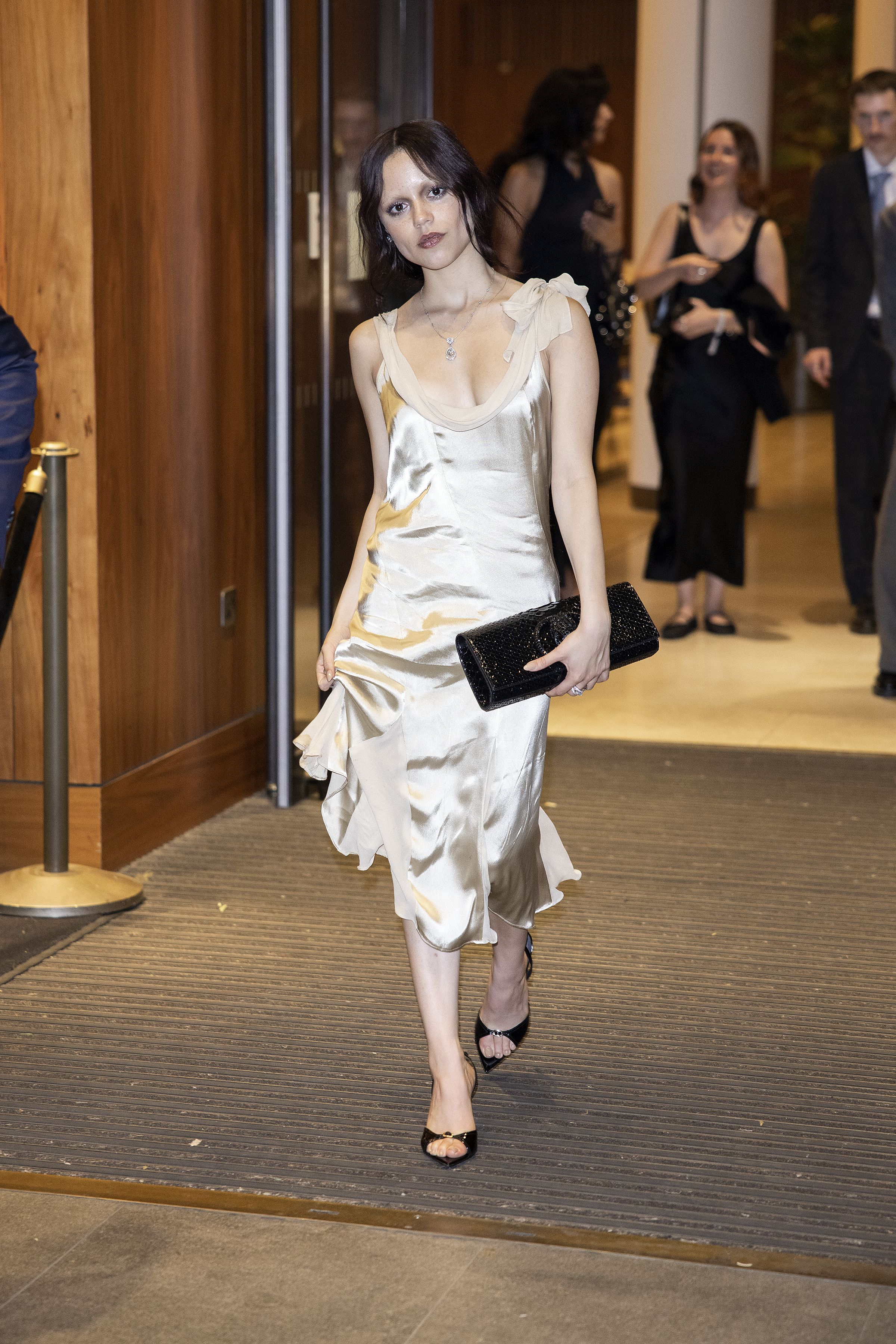 Jenna Ortega seen attending the Global Premiere of "Wednesday" Season 2, Part 1 after-party at The Royal Opera House on July 30, 2025 in London, England.