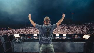 Promotional image for "Calvin Harris: Live From Scotland" for BBC Radio 1's Dance Weekend