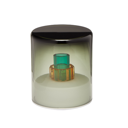 Titanio Ii Hand-Blown Murano Glass Portable Table Light