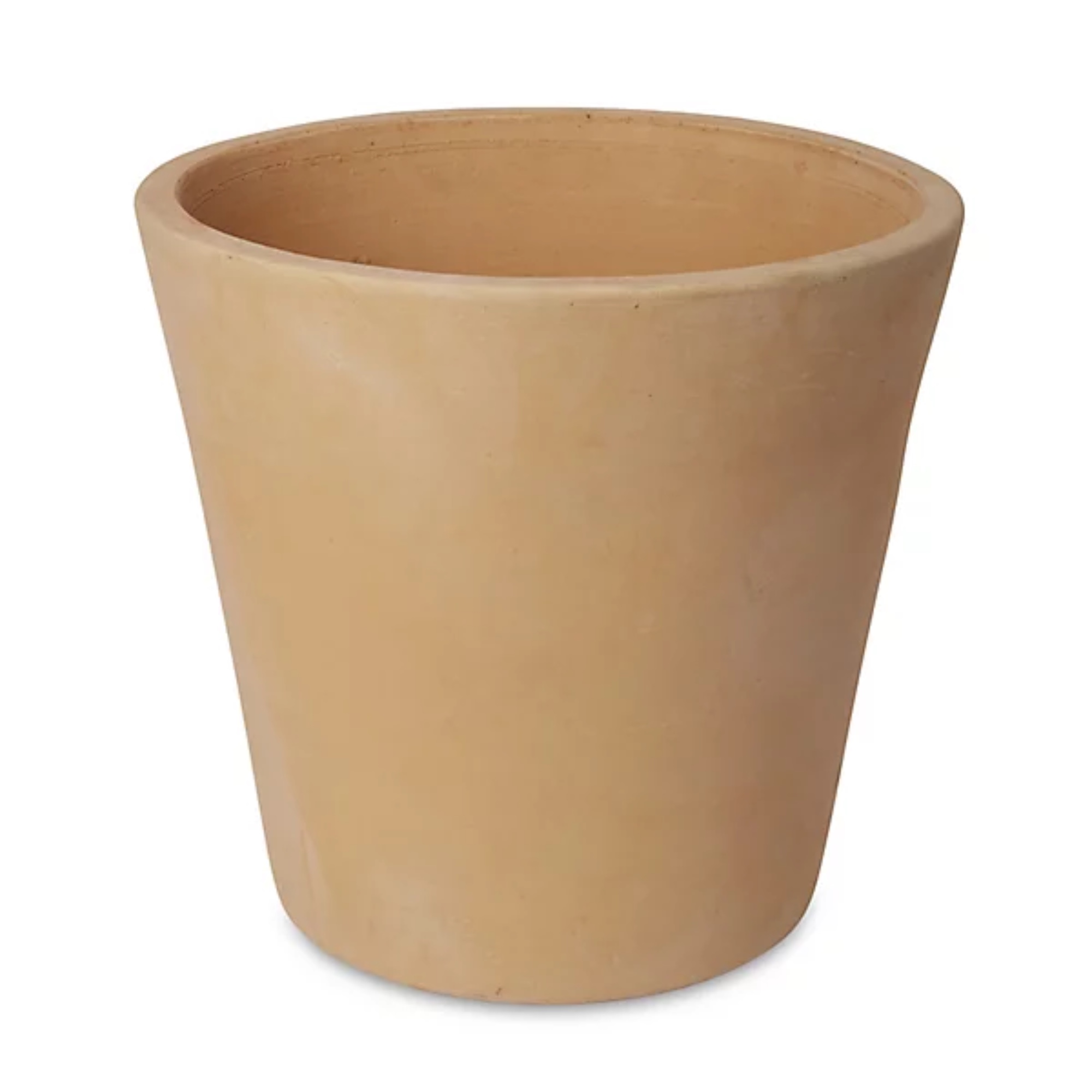 Verve, Mali Matt White Washed Terracotta Plant Pot, 53cm dia, 60cm in height, 68L