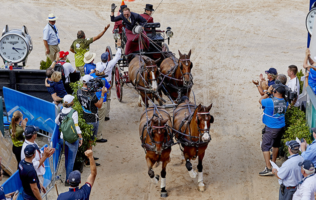 FEI World Equestrian Games&amp;trade; Tryon USA Driving Cones Chester Weber USA Photo FEI/Liz Gregg