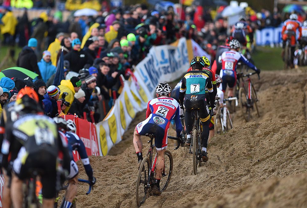 Riding through the sand at Koksijde