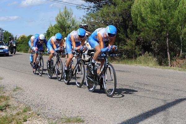 Garmin-Slipstream on its way to second place.