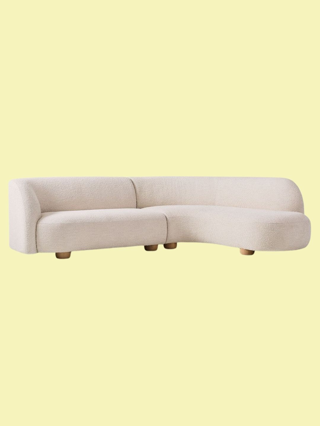 West Elm, Laurent 2-Piece Wedge Chaise Sofa