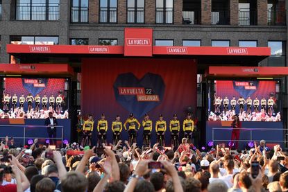 Jumbo-Visma at the Vuelta a España team presentation