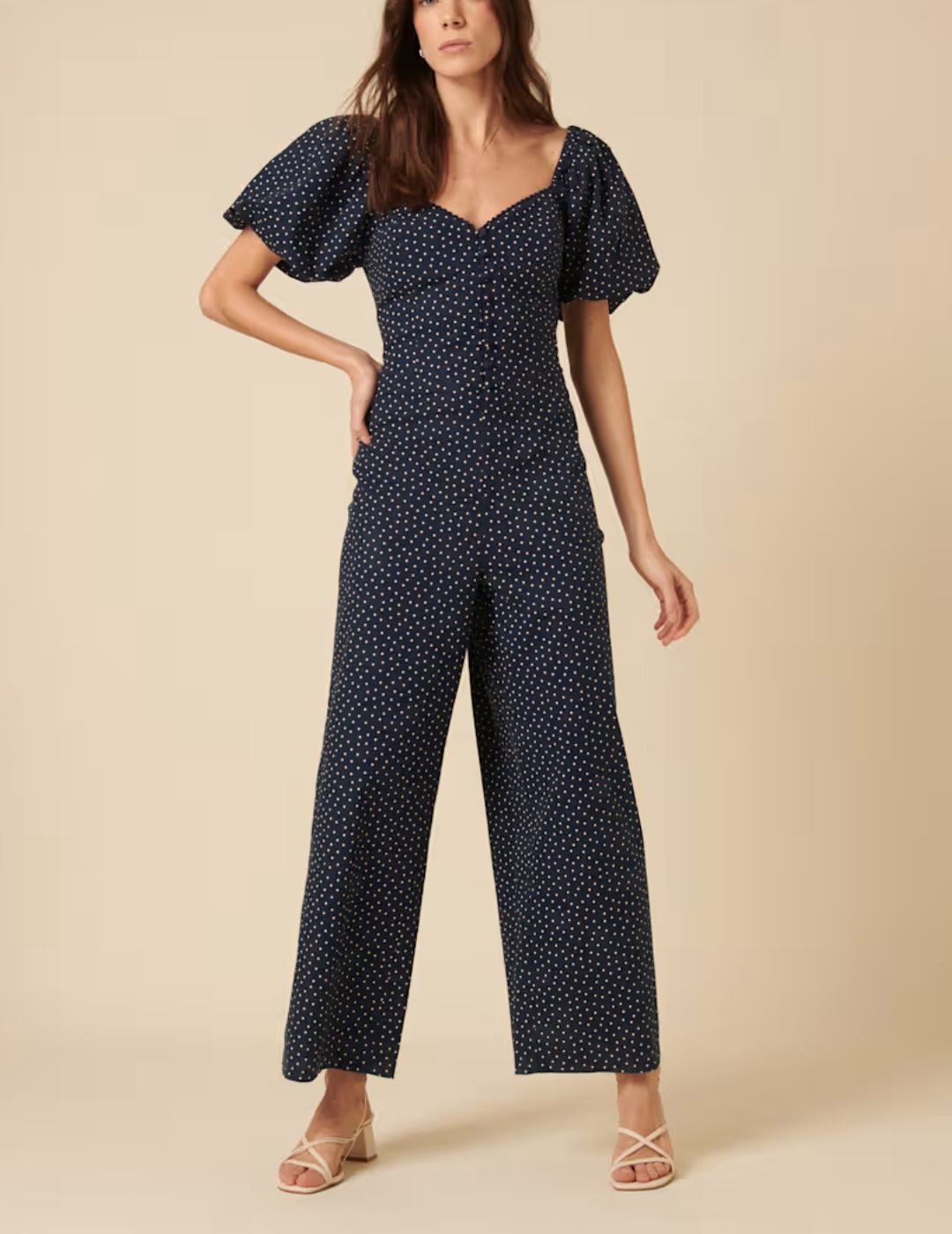 Image of navy jumpsuit