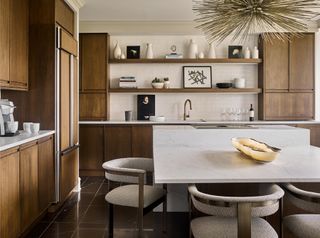 Two-tier kitchen islands