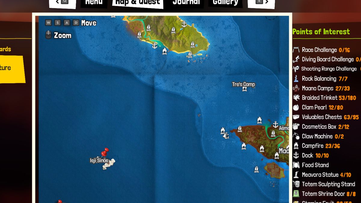 Tchia treasure map