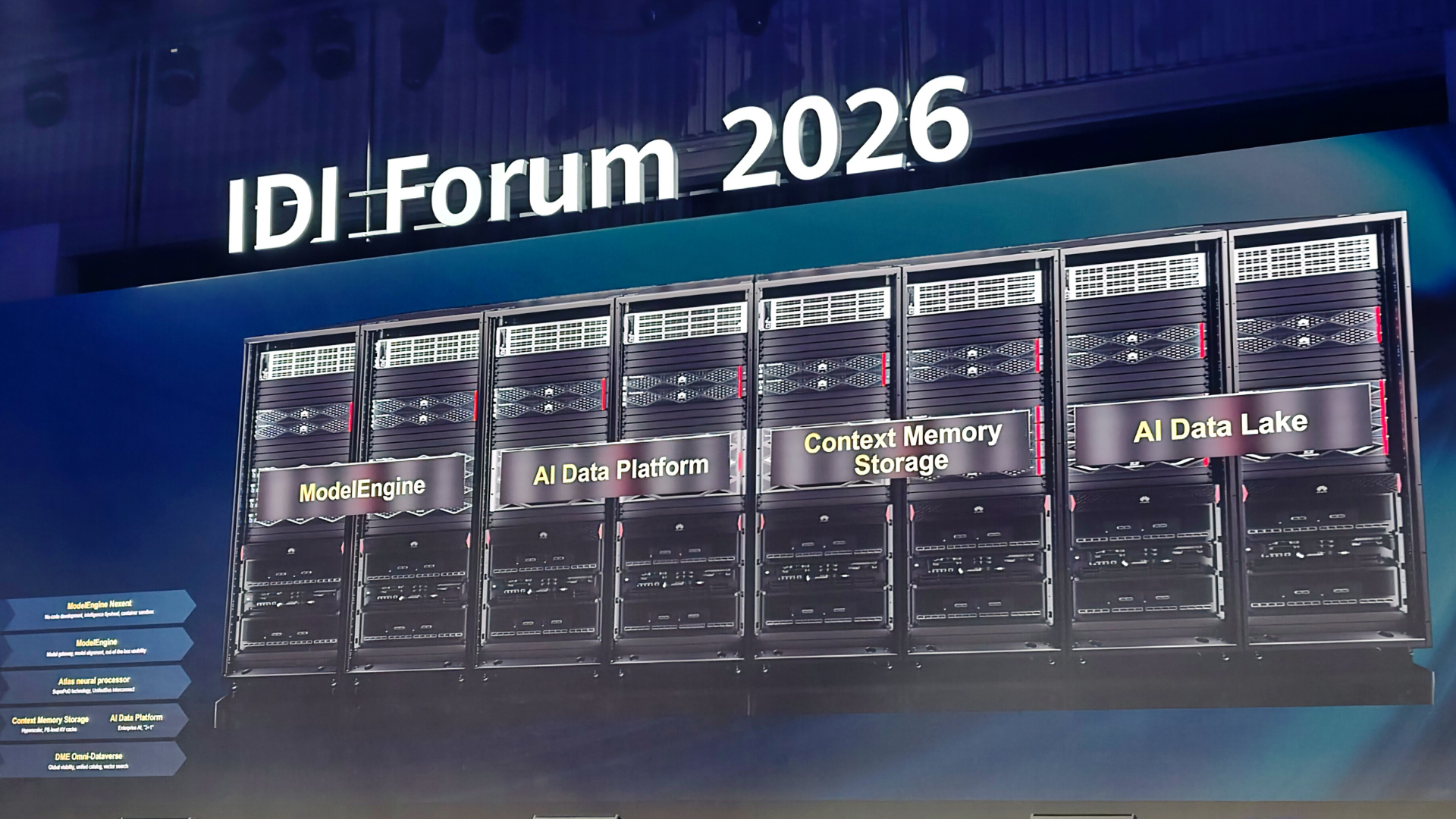 A slide on-screen during Huawei's IDI Forum 2026 presentation in Paris