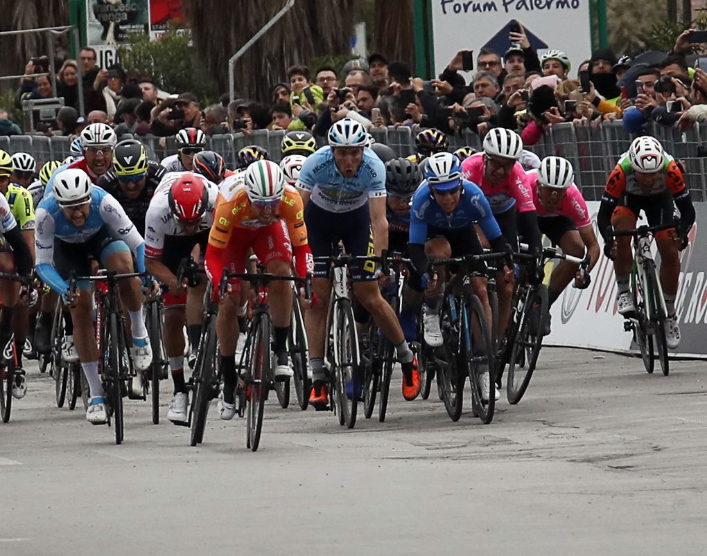 Manuel Belletti (Androni Giocattoli - Sidermec) wins stage 2 at Giro di Sicilia