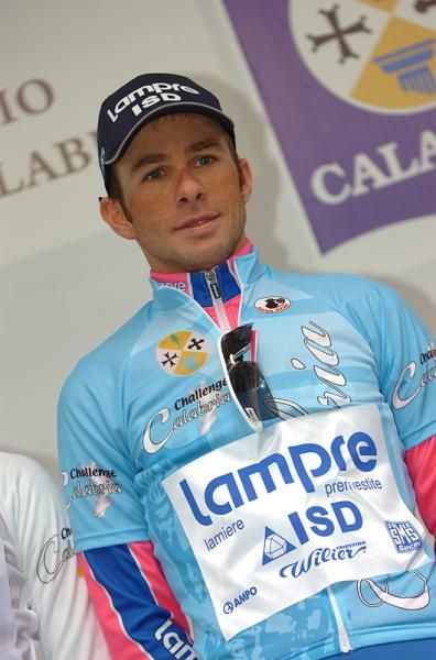 Daniele Pietropolli (Lampre - ISD) race leader of the Challenge Calabria