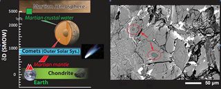 Mars meteorites study