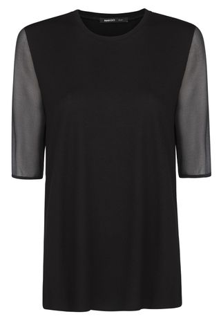 Mango Chiffon Sleeve T-Shirt, £27.99