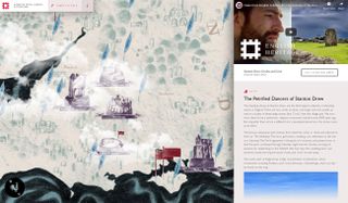 6 websites that use illustration brilliantly: A Map of Myth, Legend & Folklore