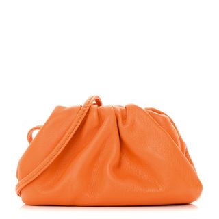 Bottega Veneta Butter Calfskin Coin Purse Orange