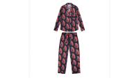 Desmond &amp; Dempsey Sansindo Tiger Print Monogrammed Pyjama Set, $185 [£150]