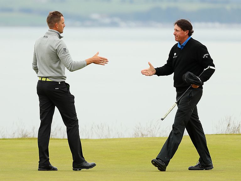 Mickelson and Stenson poised for Sunday showdown