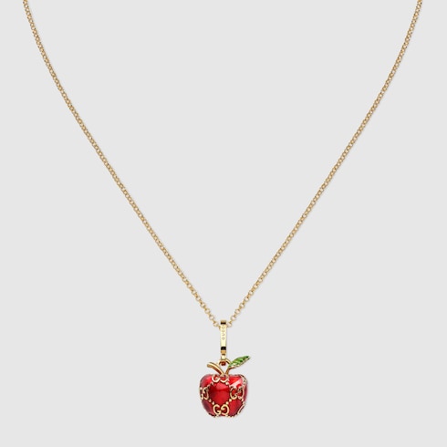 Apple Pendant Chain Necklace