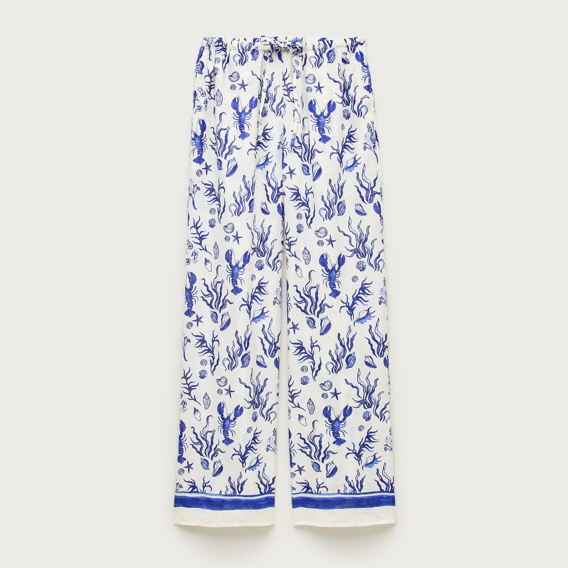 Beach Pant in Seashell Print