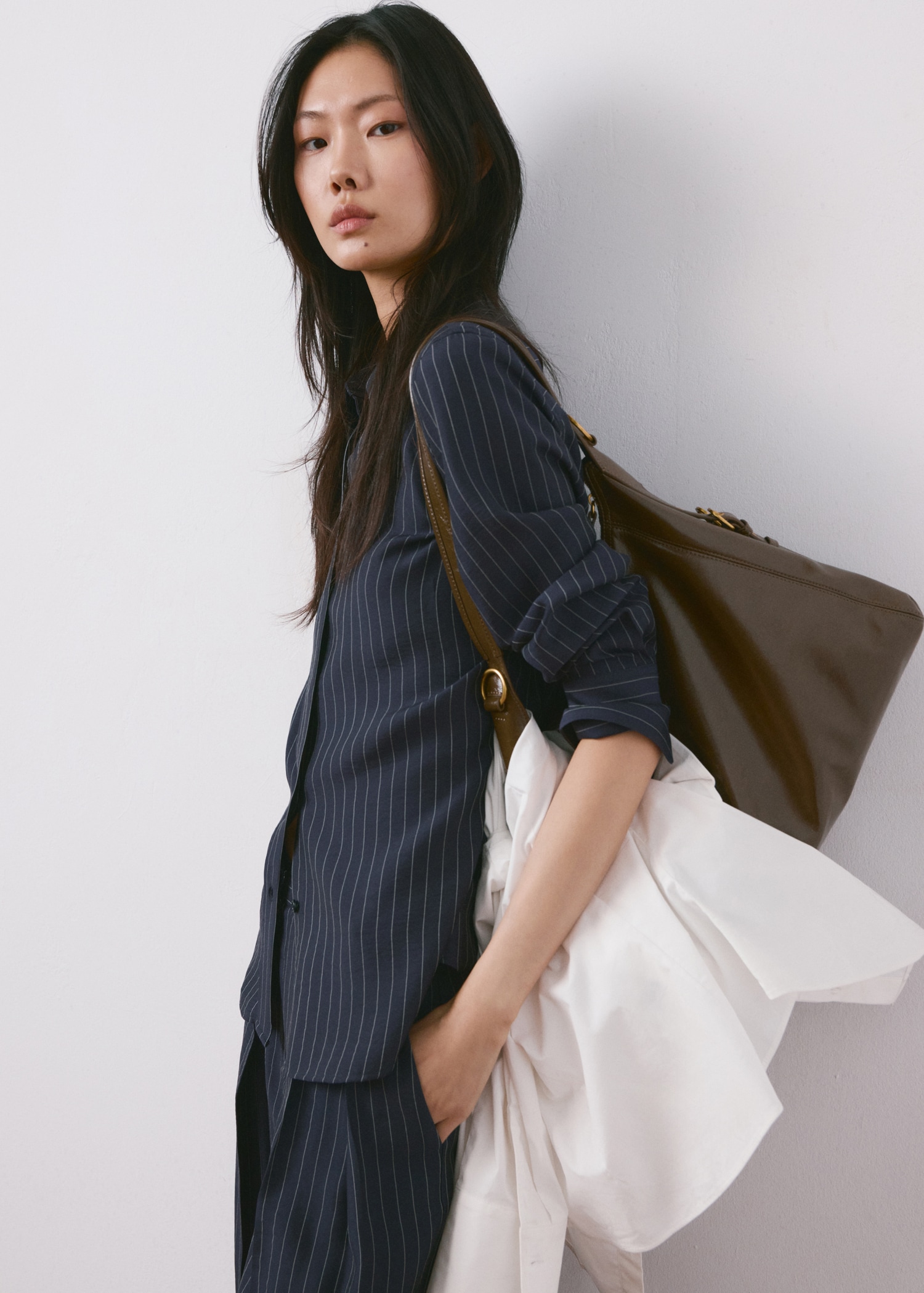Pinstripe Shirt - Women | Mango Usa