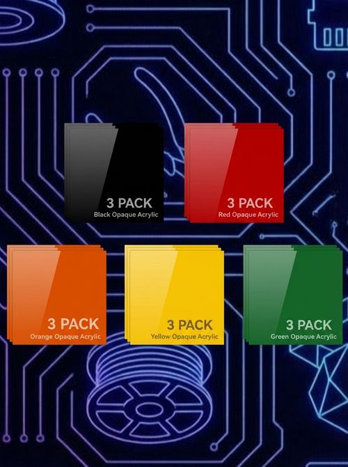 Opaque Glossy Acrylic Kit (15 Pcs)