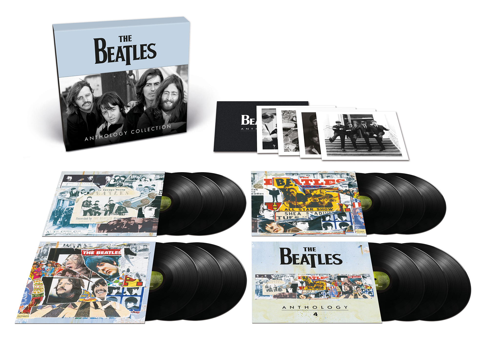 A photo showing the Beatles Anthology 2025 product release