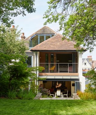 double storey rear extension with bi-fold windows on both levels