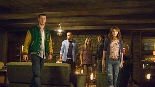 The main cast of The Cabin in the Woods (2014)