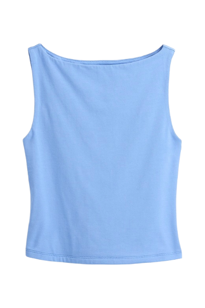 Gap, Closeknit Jersey Boatneck Crop Tank Top