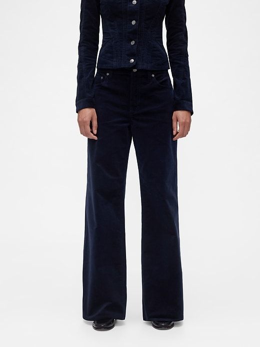 Gapstudio Low Rise Corduroy Wide-Leg Pants