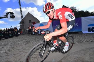Tiesj Benoot (Lotto Soudal) raced to an impressive fifth place in Tour of Flanders