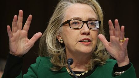 WASHINGTON, DC - JANUARY 23: U.S. Secretary of State Hillary Clinton testifies before the Senate Foreign Relations Committee on Capitol Hill January 23, 2013 in Washington, DC. Lawmakers ques