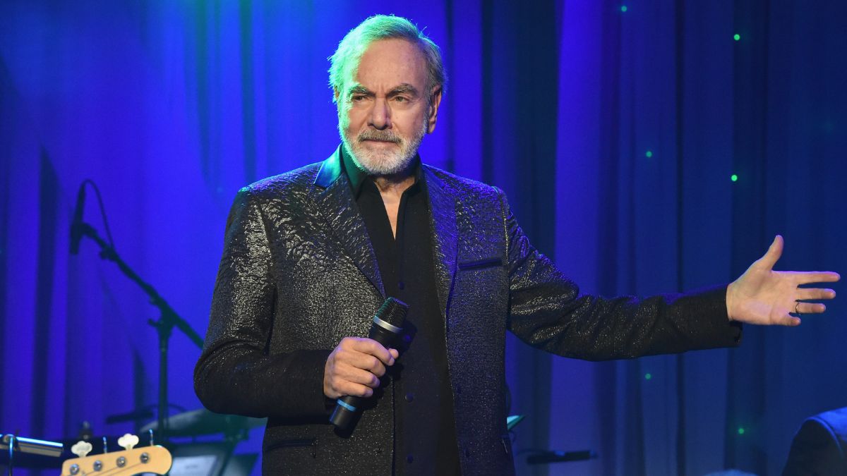 Neil Diamond performs onstage at Pre-GRAMMY Gala and Salute to Industry Icons Honoring Debra Lee at The Beverly Hilton on February 11, 2017 in Los Angeles, California