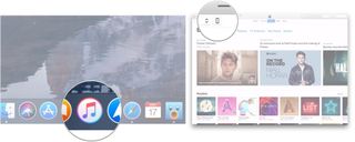 Open iTunes, click phone icon