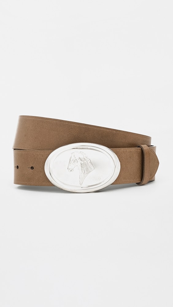 Buckle Bunny Belt - Mink/antique Silver