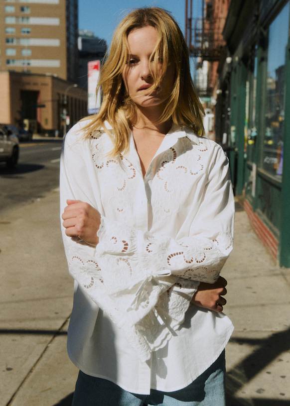 Raphaelle Shirt - Ecru - Organic Cotton - S&amp;eacute;zane