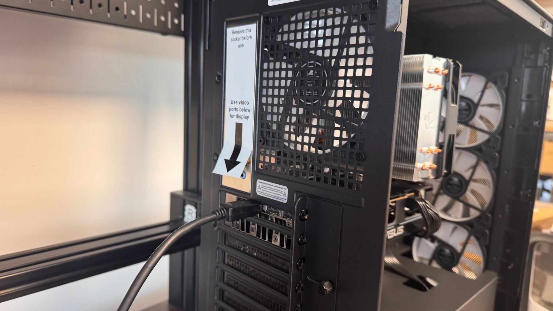 iBuyPower RDY Scale B06 gaming pc on a wooden desk