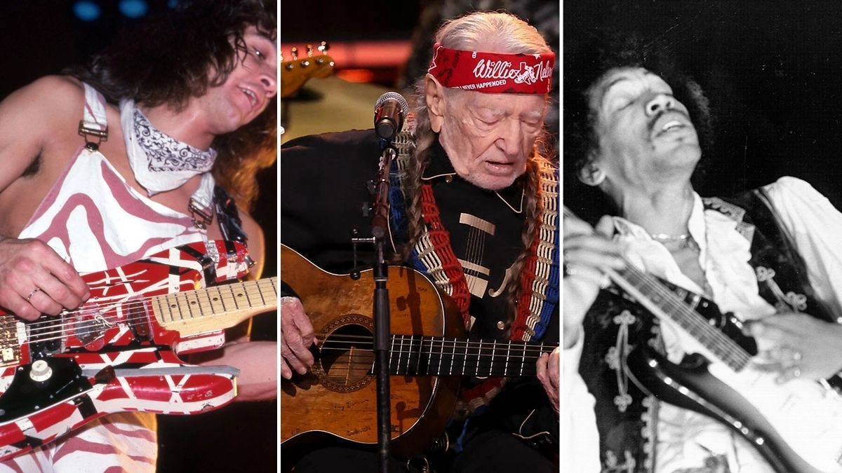 Eddie Van Halen, Willie Nelson, Jimi Hendrix