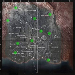 Warzone Survival Camp map