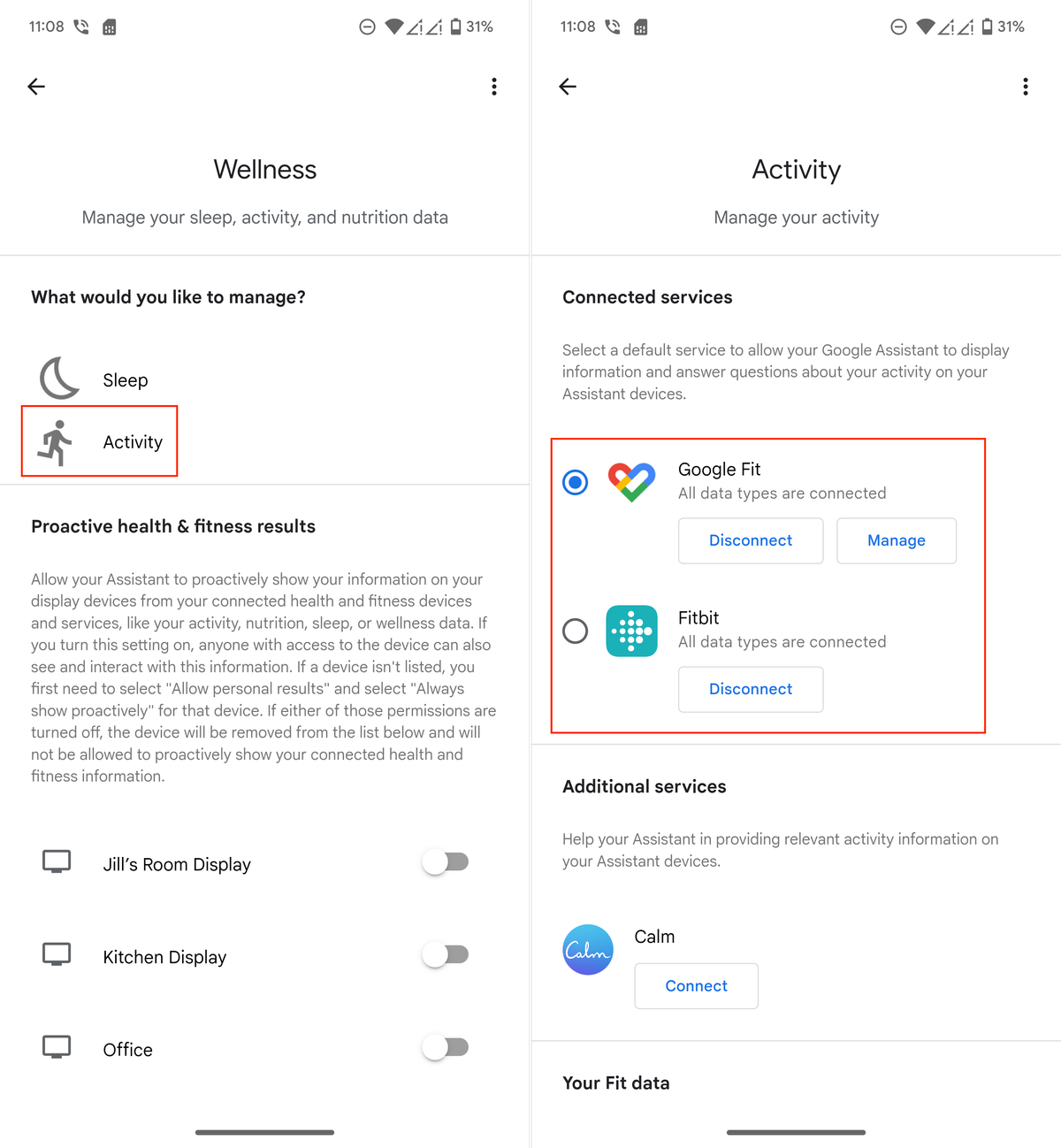 How to check your Fitbit or Google Fit activity on the Nest Hub ...