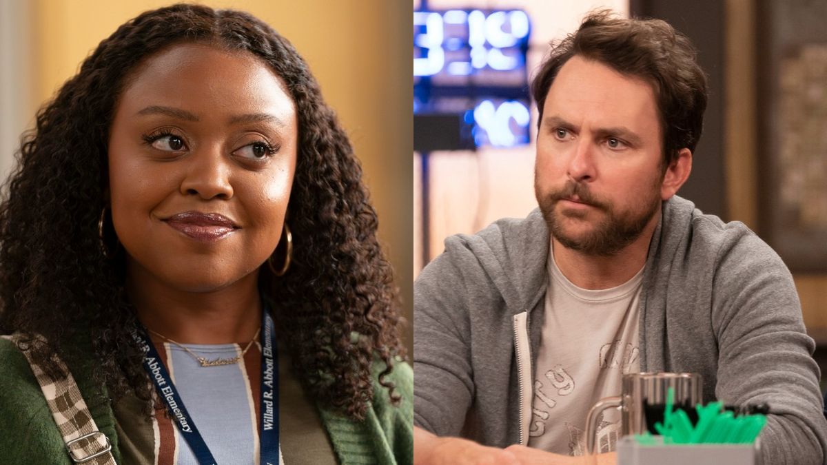 Quinta Brunson appears on Abbott Elementary, while Charlie Day stars on It&#039;s Always Sunny in Philadelphia