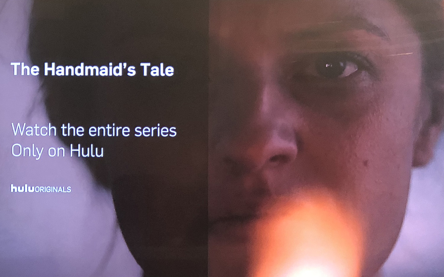 The Fire Stick interface with The Handmaid's Tale playing