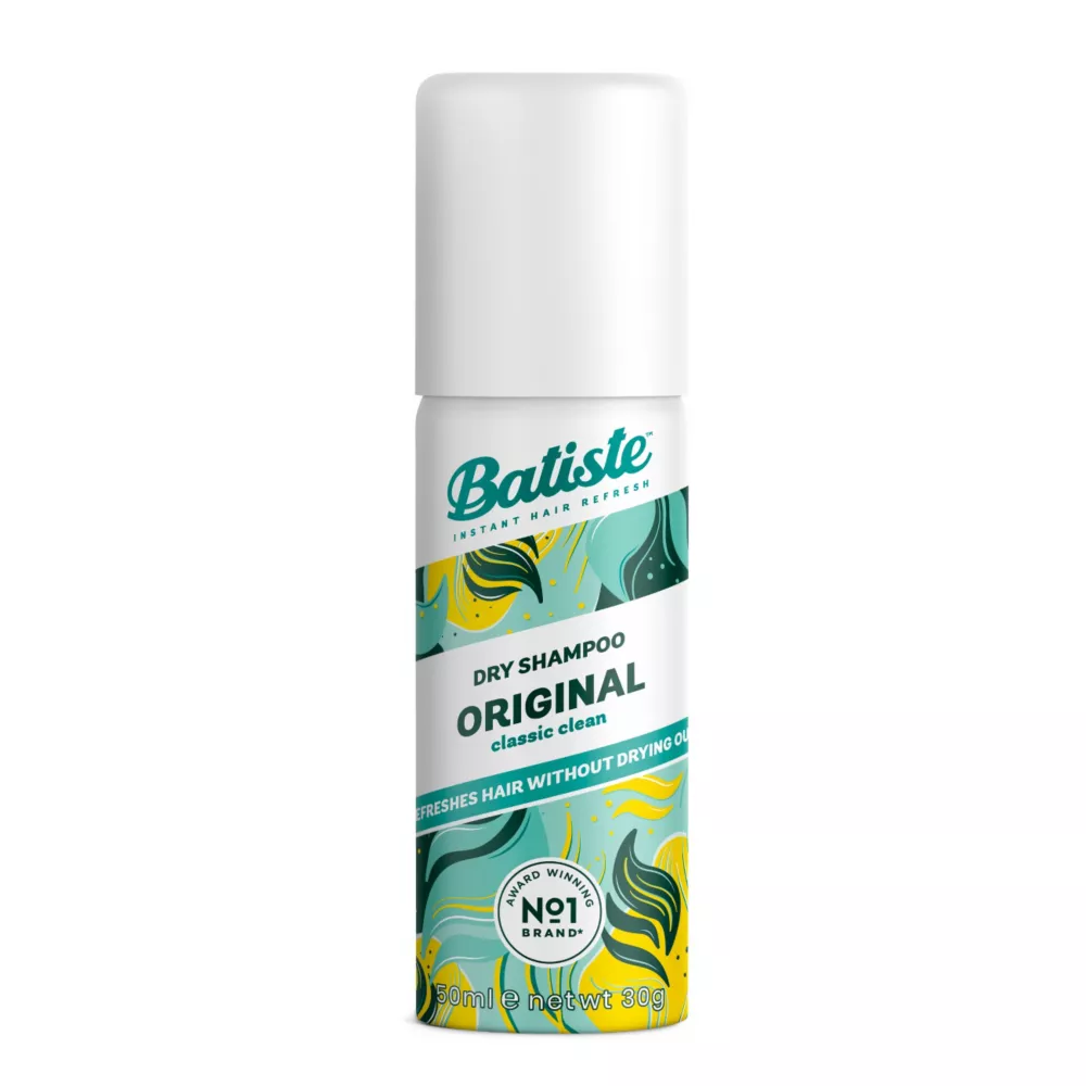 Batiste on the Go Dry Shampoo Original, Classic Fresh Fragrance Dry Hair Shampoo, 50ml