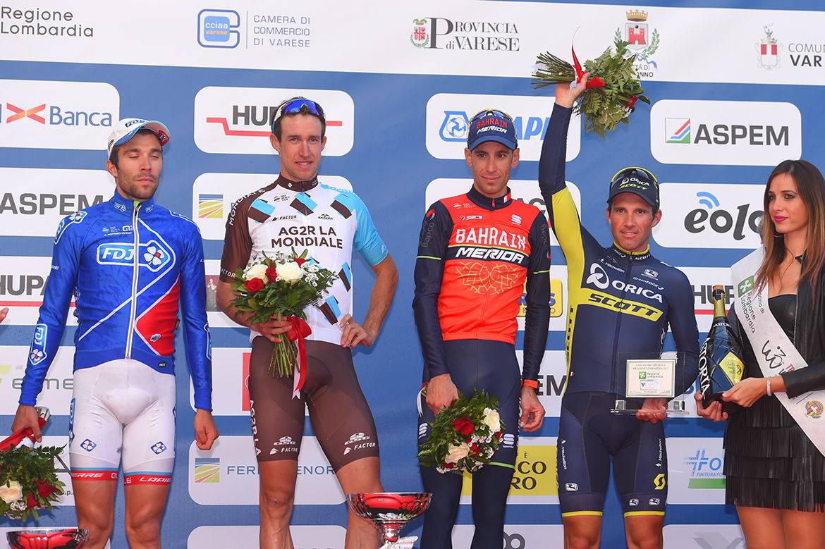 Winner of the Trittico Lombardo, Michael Albasini joins the top 3 on the podium