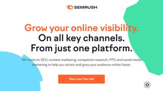 Website screenshot for SEMrush