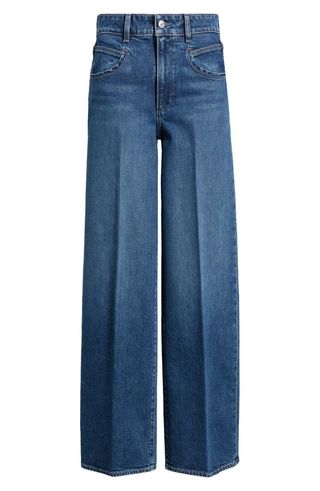 Sasha Seamed Pocket High Waist Wide Leg Jeans