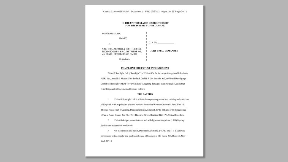 Arri sees the light, settles patent lawsuit with Rotolight | Digital
